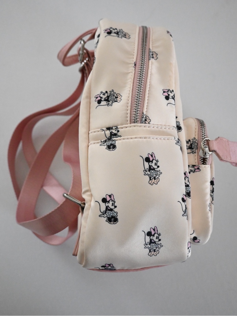 Disney Minnie Mouse Loungefly Mini Satin Backpack Bag - Picture 6 of 10